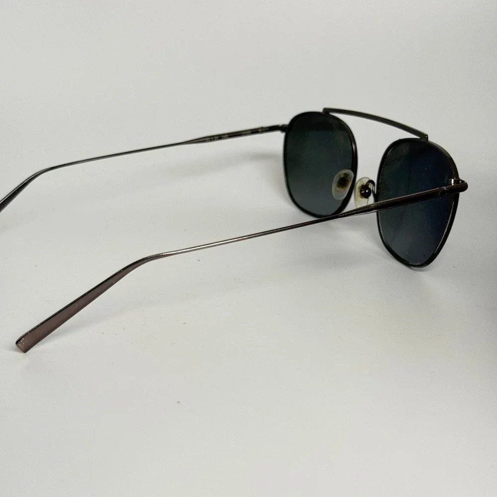 SEE 6857‎ Sunglasses Made in Italy Metal Double Bridge Gunmetal 52-21-140 C102